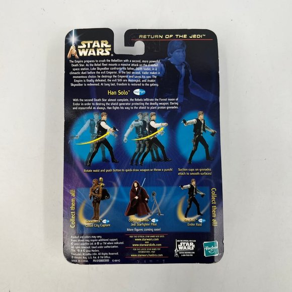 Hasbro Brown Star Wars Han Solo Figure | New With Tags - Picture 6 of 6